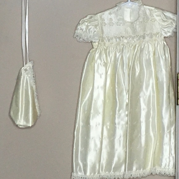 Christening Gown, Overcoat, & Bonnet set - Picture 3 of 3